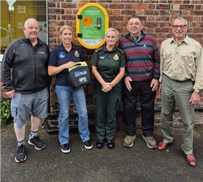 Defibrillator Cabinet Now Installed